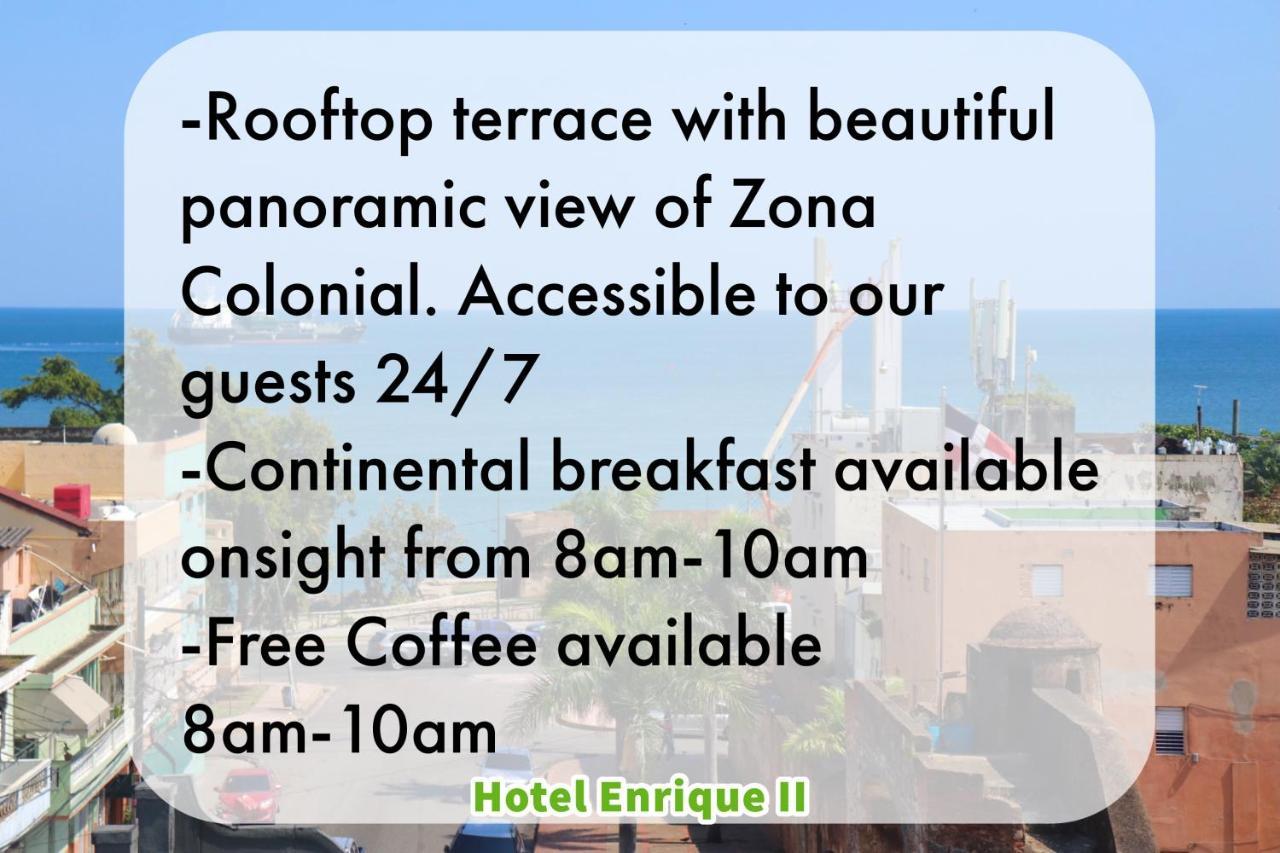 Hotel Enrique II Zona Colonial Vista Al Malecon Santo Domingo Zewnętrze zdjęcie